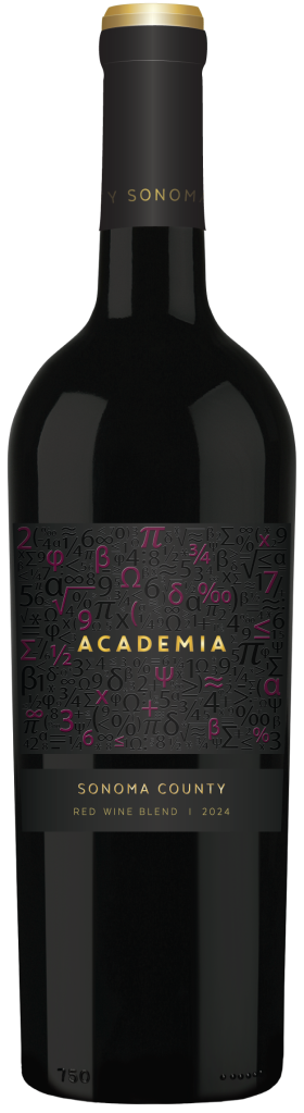 Bottle of Academia Red Blend